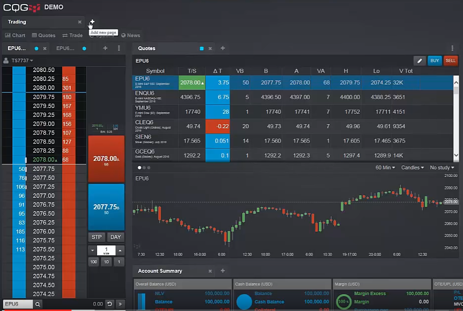 Amp Futures Demo Account